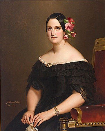 Marie-Christine of Bourbon-Sicily by Franz Xaver Winterhalter